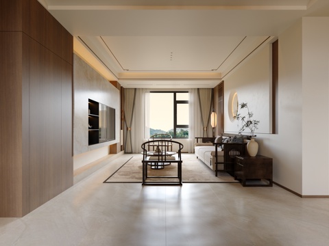 New Chinese Living&Dining Room