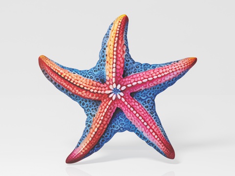 Starfish Marine Biological Specimen Sample Exhibition Shows Popular Science Education Hand-made Doll Toys