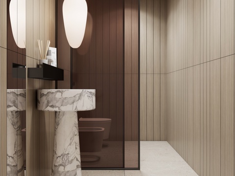 modern public toilet