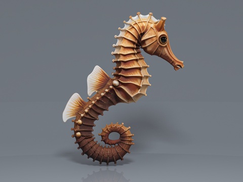 Hippocampus Specimen Marine Biology Popular Science Education Exhibition Display Sculpture Ornaments Hand-made Toy Ornaments