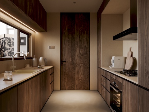 Log Style kitchen