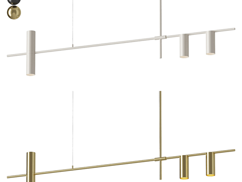 Modern Minimalist Metal Decorative Long Chandelier