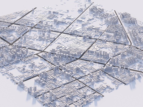 Bird's Eye View Architecture Planning Body Block Architecture Modern Simple Model Planning Urban Architecture Body Block Material Bird's Eye View