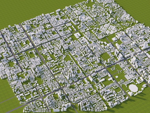 Bird's Eye View Architecture Planning Body Block Architecture Modern Simple Model Planning Urban Architecture Body Block Material Bird's Eye View