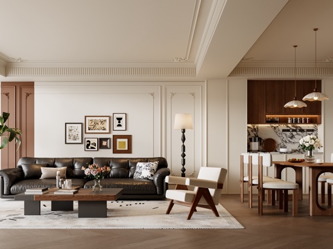 French Living&Dining Room