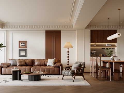 French Living&Dining Room