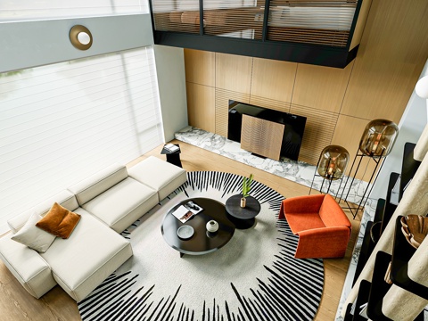 Modern Italian Villa Living Room Modern Times Pick Empty Living Room Minoti Sofa Coffee Table B & O