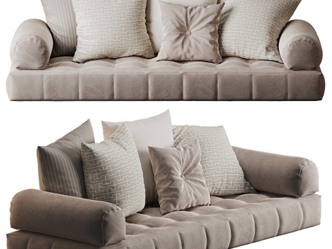 Neo-Chinese Style Fabric Sofa Cushion Bay Window Cushion