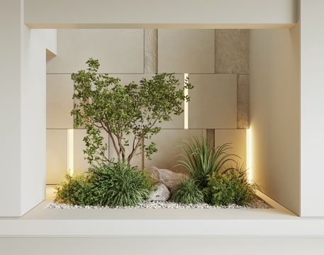Modern indoor plant landscape