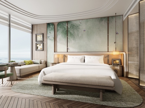 CCD Modern Luxury Hotel Room Big Bed Room Twin Room Suite