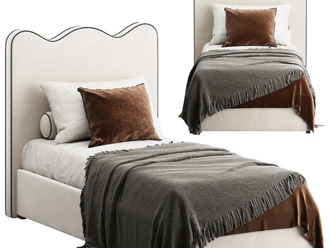 New Chinese Fabric kids Bed