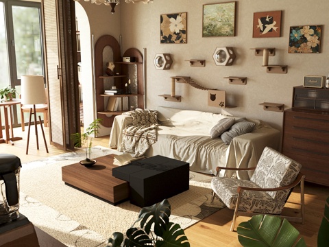 Middle Ancient Home Living Room Small Apartment Living Room Vintage Living Room Sofa Coffee Table Combination