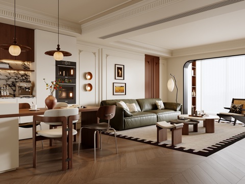 French Living&Dining Room