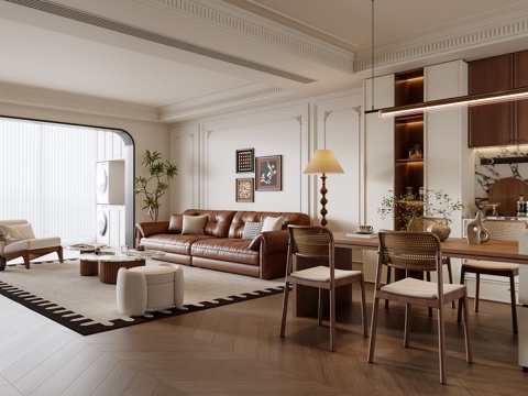 French Living&Dining Room
