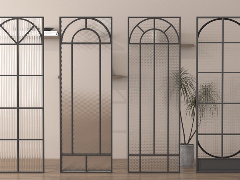 Glass partition glass screen