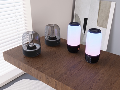 Dustproof glass crystal stereo bluetooth colorful subwoofer mini stereo