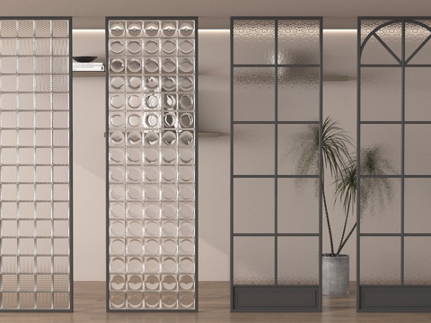 Glass partition glass screen