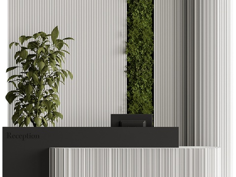 Modern Minimalist Company Front Desk