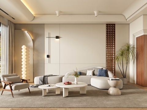 Cream Style Silent Living Room