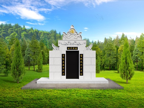 Neo-Chinese Style Bluestone Tomb