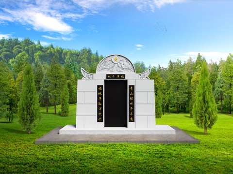 Neo-Chinese Style Bluestone Tomb