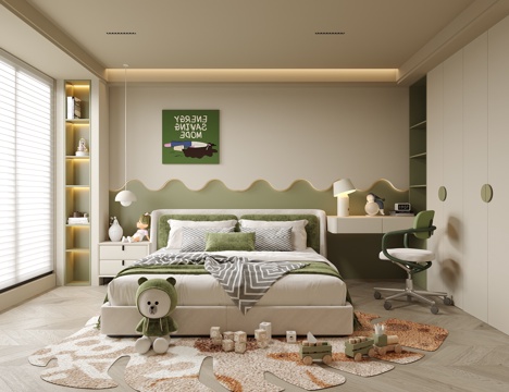 Modern Universal kids Bedroom Children's Room Girls Room Boys Room kids Bed