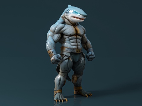 Shark Warrior Alien Creatures Alien Creatures Mutation Biochemical Game Characters Hand-made Doll Play