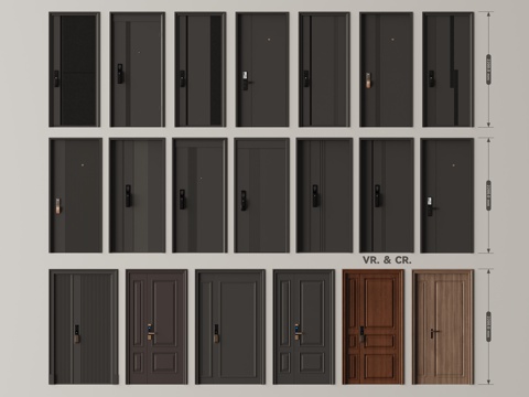 Modern door combination entry door security door door door swing door wooden door office door