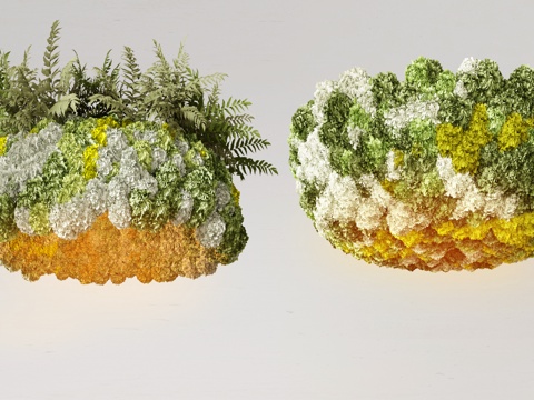 CCD Hotel Hanging Art Device Moss Ball Hotel Lobby Flora Large Flower