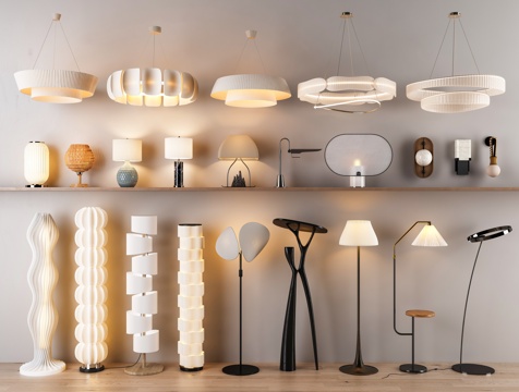 Modern lamp floor lamp combination
