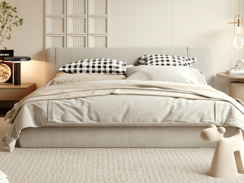 Cream Style double bed