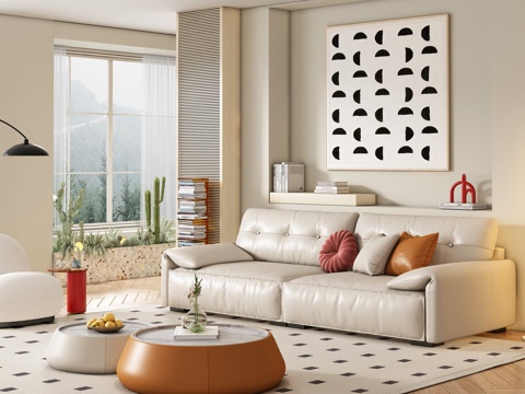 Cream Style living room sofa