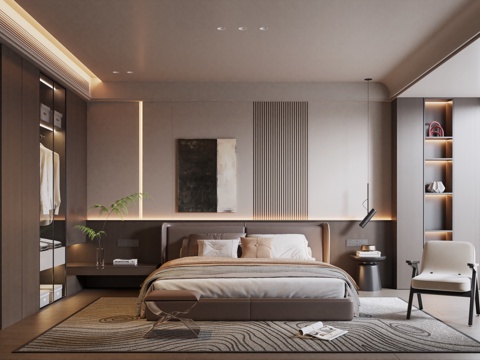 Modern Italian Home Bedroom No Master Lamp Bedroom Master Bedroom Second Bedroom Bay Window Bedroom Double Bed
