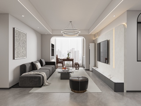 Black and White Grey DiningRoom