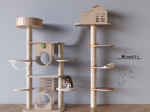 Cat Climbing Rack Cat Nest Cat Jumping Platform Cat Room Pet Equipment