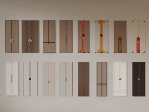 Neo-Chinese Style Panel Wall Panel Door Panel