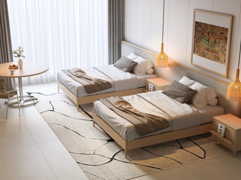 Quiet Ancient Hotel Hotel Bed Hotel Room Big Bed Room Standard Room Double Room Famous Room List