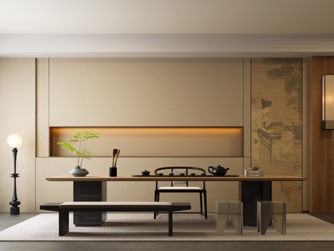 New Chinese Tea Room Tea Table New Chinese Tea Table