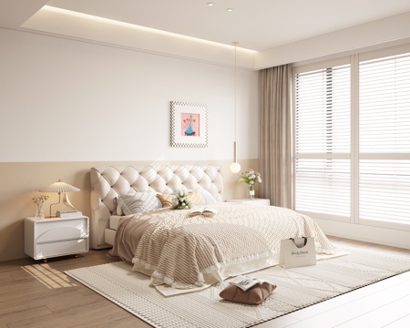 French Cream Style Bedroom Master Bedroom Second Bedroom Double Bed