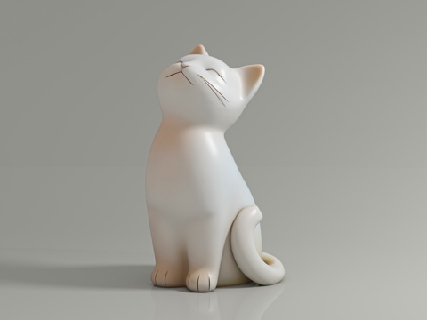 Cartoon Cat Cute Cute Pet Cat Ornaments Cat Sculpture Sculpture Ornaments Hand-held Doll Play