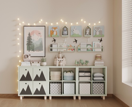 Storage Rack Modern Children's Storage Cabinet Storage Cabinet Toys