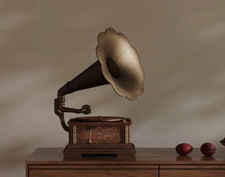 Audio French Mid-century Style Phonograph