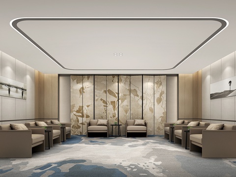 Modern Reception Room New Chinese Reception Room