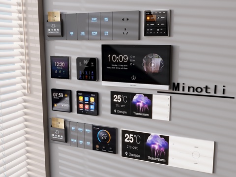 Intelligent Visual Function Panel Hotel Plug-in Card Power Control Panel Switch Socket
