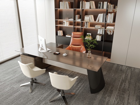Modern Boss Office Desk and Chair Office Chair Class Desk and Chair Office Bookcase