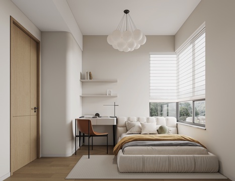 Modern Minimalist Bedroom Second Bedroom