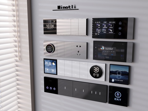 Intelligent visual function panel control panel switch socket knob switch