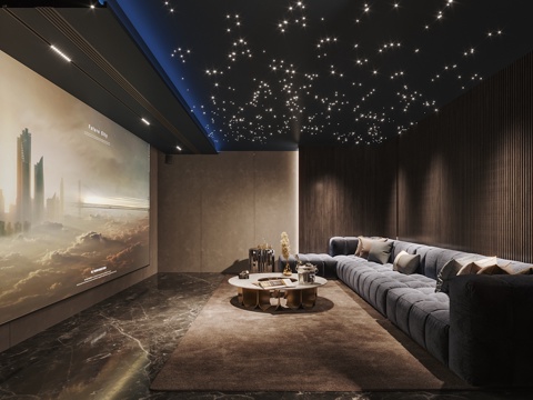 Modern audio-visual room