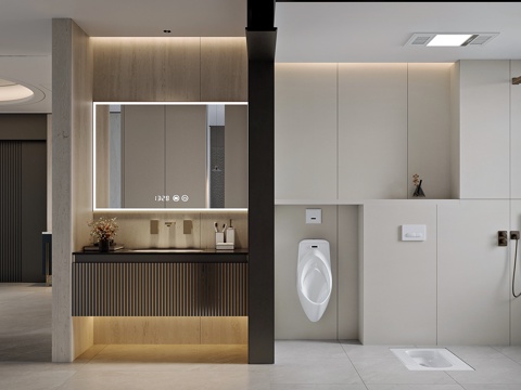 Modern style home bathroom