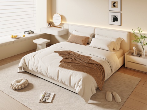 Modern Cream Style Bedroom